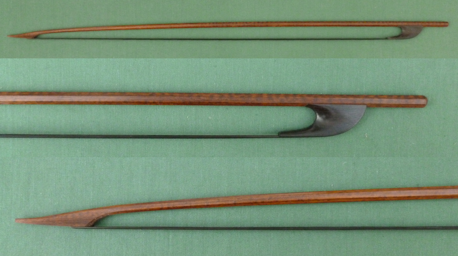  Clip-in frog baroque violin bow