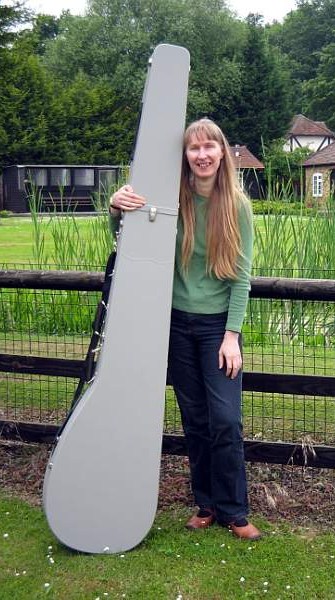 Telescopic theorbo case by Kingham MTM Cases